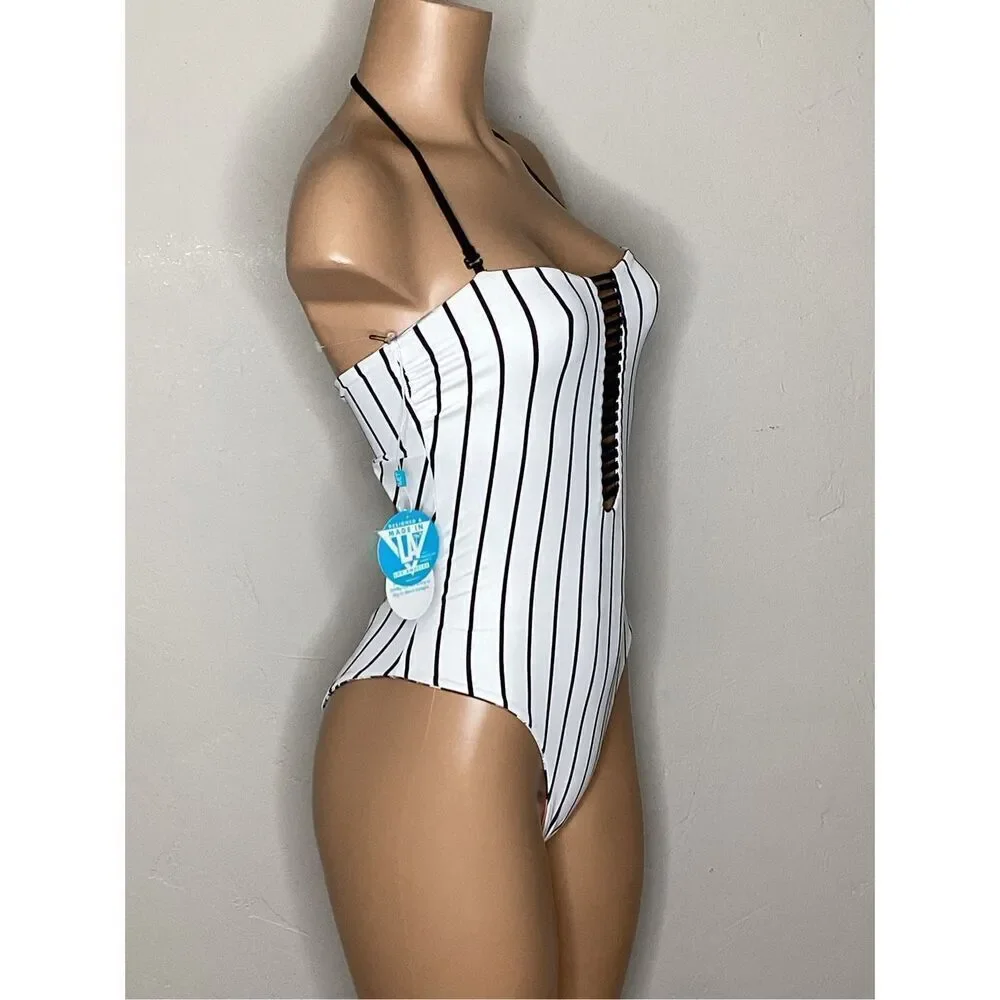 New. WET watercolor floral reversible swimsuit. X-Small. Retails $208
